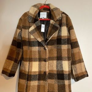 NWT American Eagle Faux Fur Coat Small